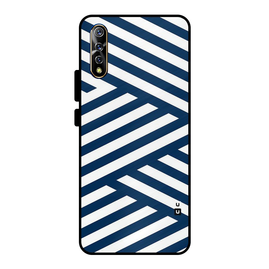 Zip Zap Pattern Metal Back Case for Vivo S1