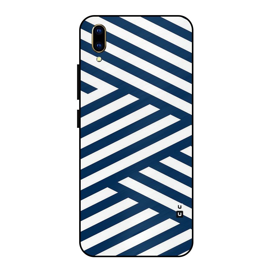 Zip Zap Pattern Metal Back Case for Vivo V11 Pro