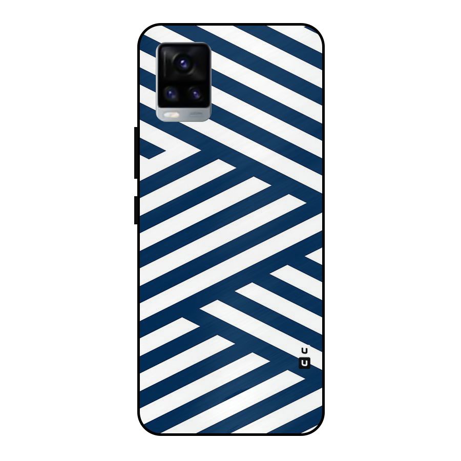 Zip Zap Pattern Metal Back Case for Vivo V20 2021
