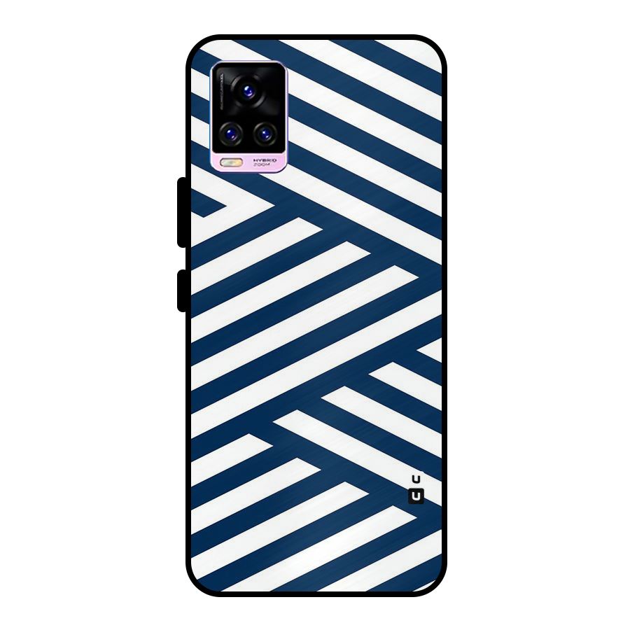 Zip Zap Pattern Metal Back Case for Vivo V20 Pro
