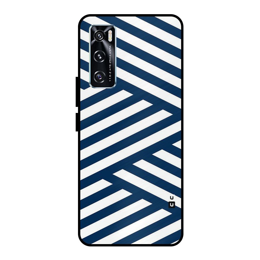 Zip Zap Pattern Metal Back Case for Vivo V20 SE