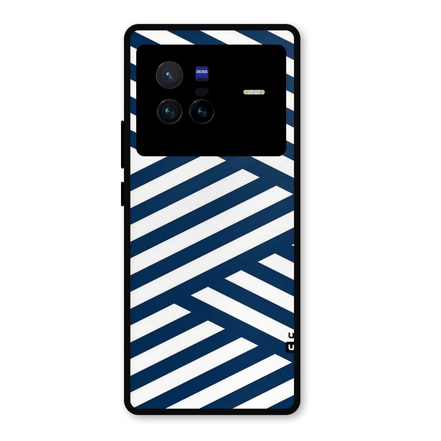 Zip Zap Pattern Metal Back Case for Vivo X80