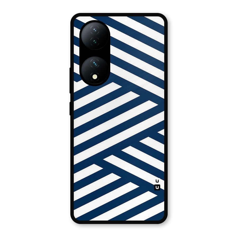 Zip Zap Pattern Metal Back Case for Vivo Y100a