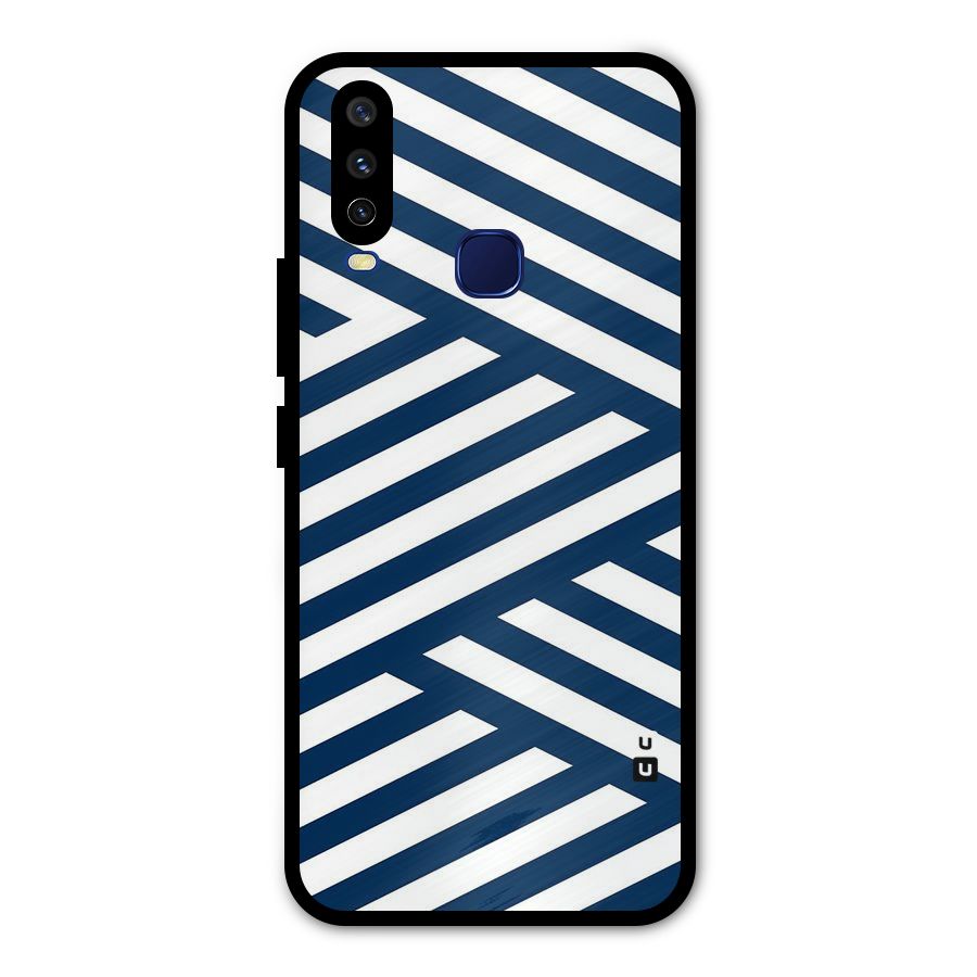 Zip Zap Pattern Metal Back Case for Vivo Y15