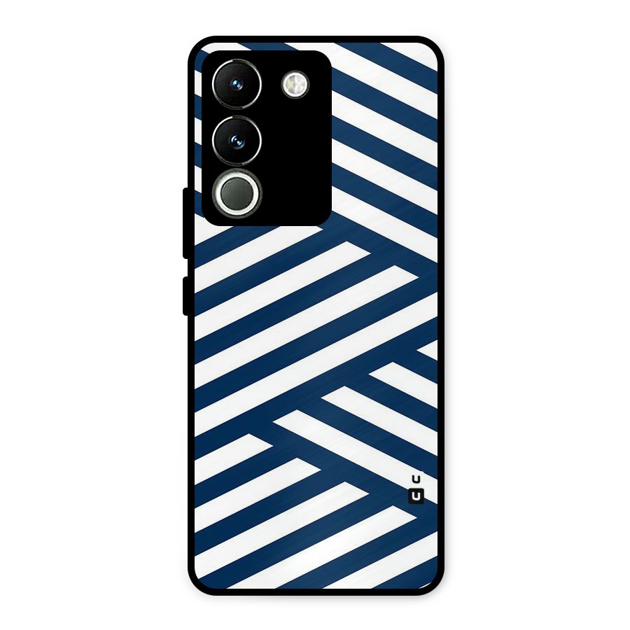 Zip Zap Pattern Metal Back Case for Vivo Y200