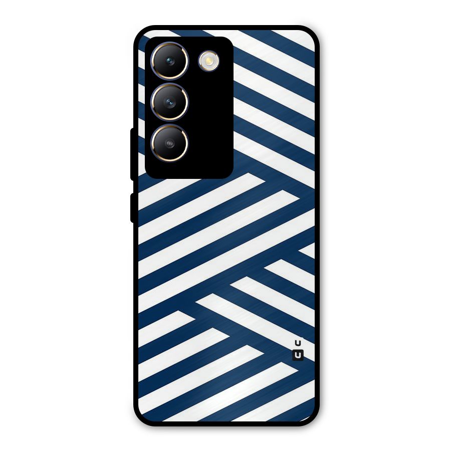 Zip Zap Pattern Metal Back Case for Vivo Y200e