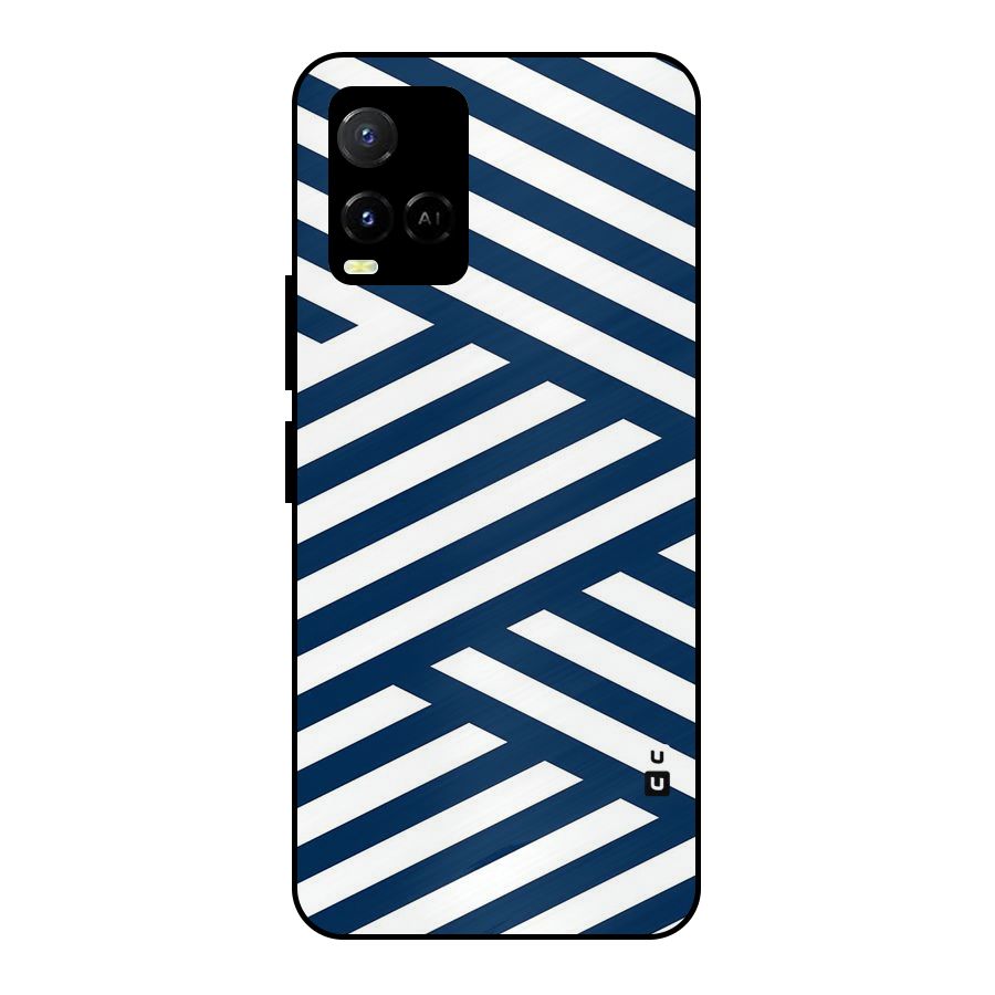 Zip Zap Pattern Metal Back Case for Vivo Y21A