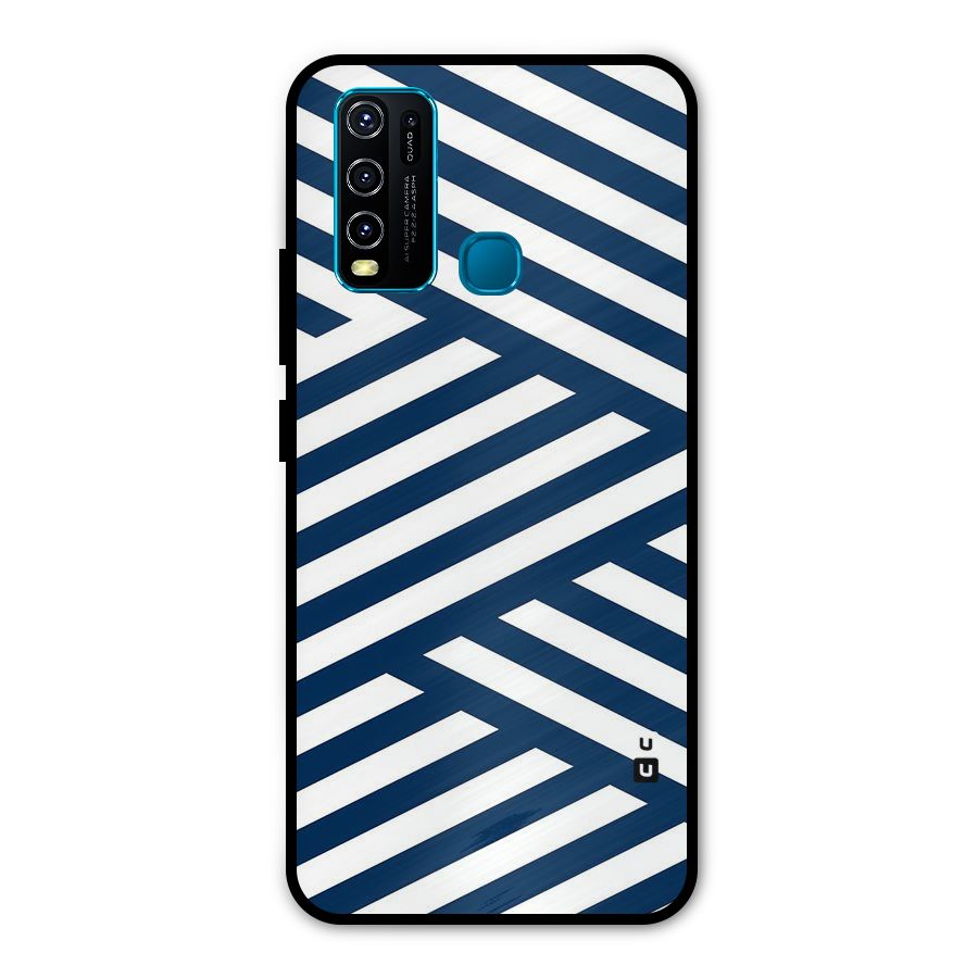 Zip Zap Pattern Metal Back Case for Vivo Y50
