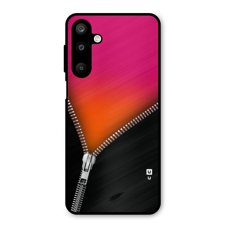 Zipper Print Metal Back Case for Galaxy M16