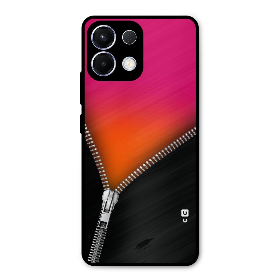 Zipper Print Metal Back Case for Oppo K13