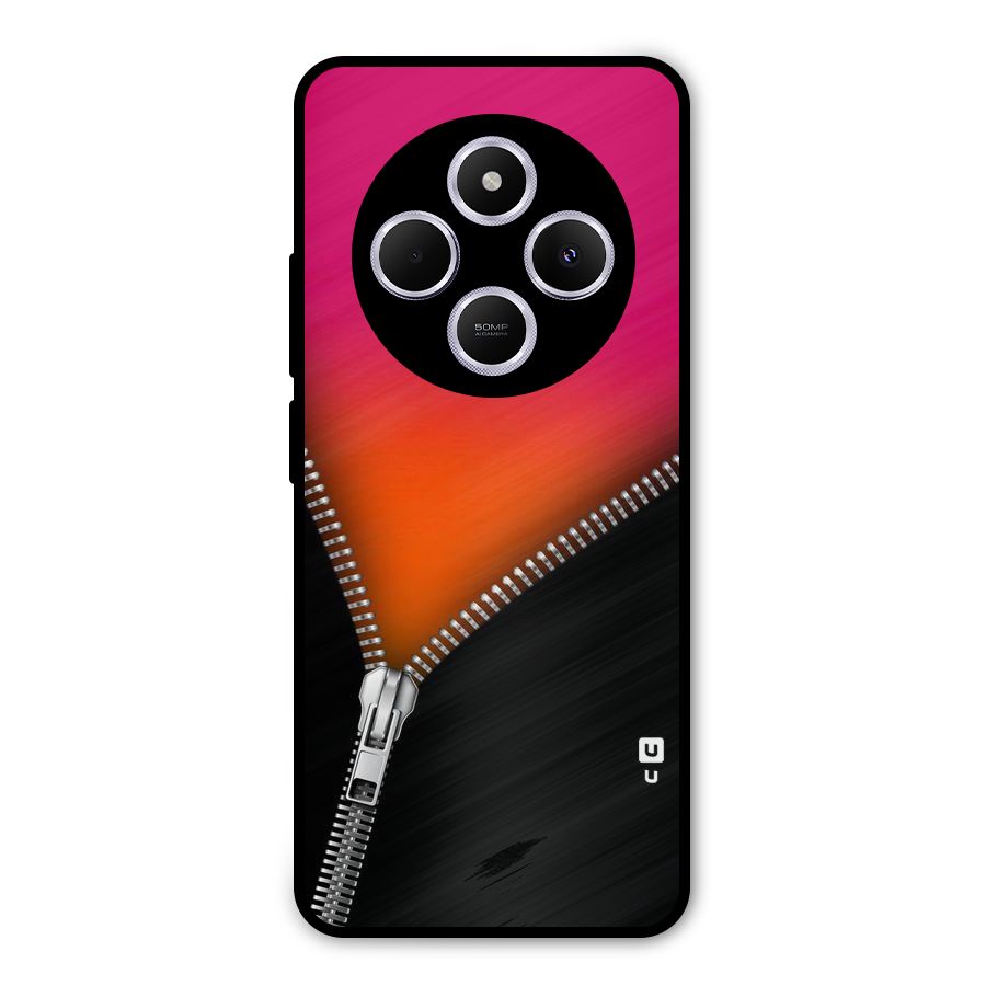 Zipper Print Metal Back Case for Poco M7