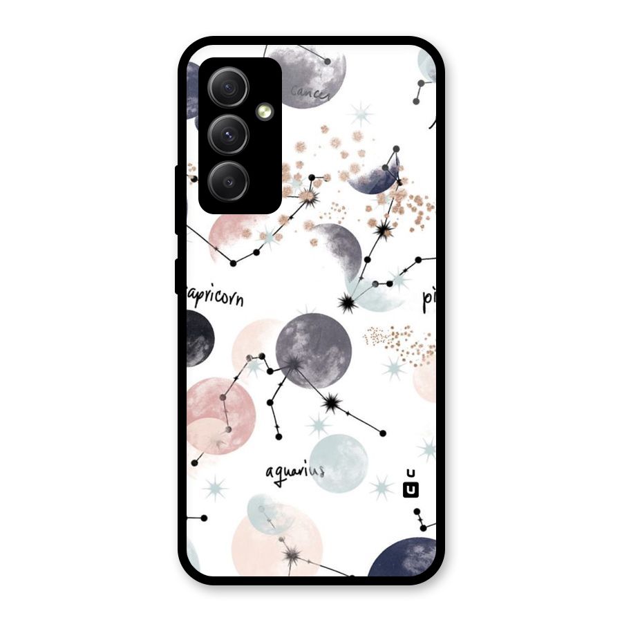 Zodiac Glass Back Case for Galaxy A34
