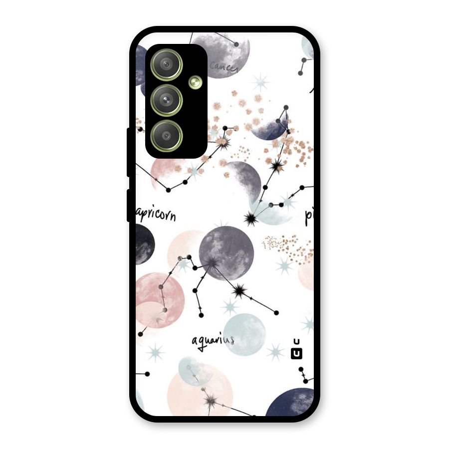 Zodiac Glass Back Case for Galaxy A54