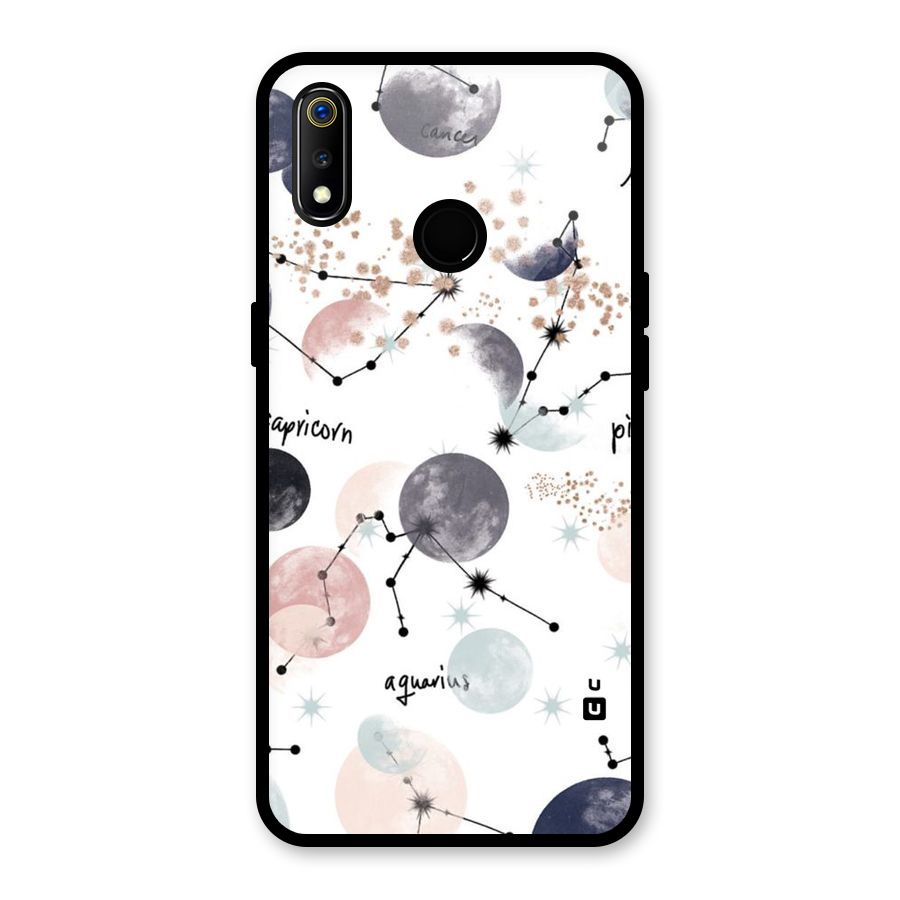 Zodiac Glass Back Case for Realme 3i