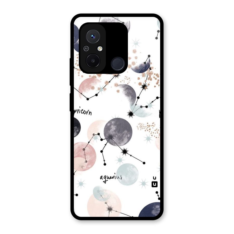 Zodiac Glass Back Case for Redmi 12C