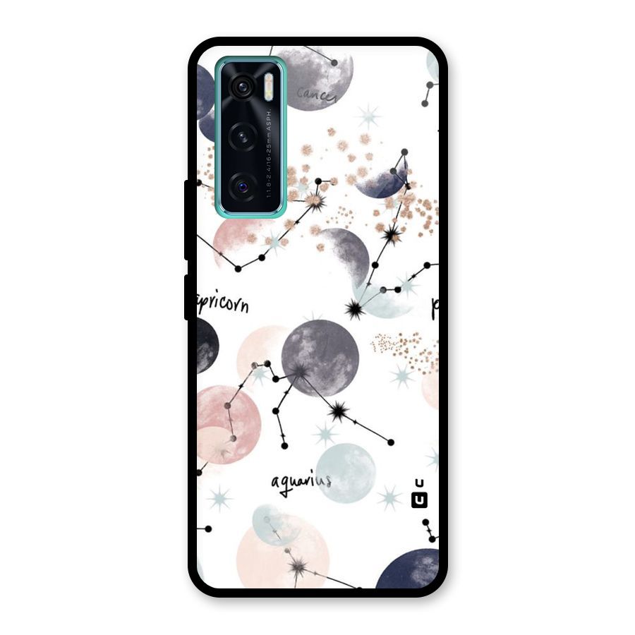 Zodiac Glass Back Case for Vivo V20 SE