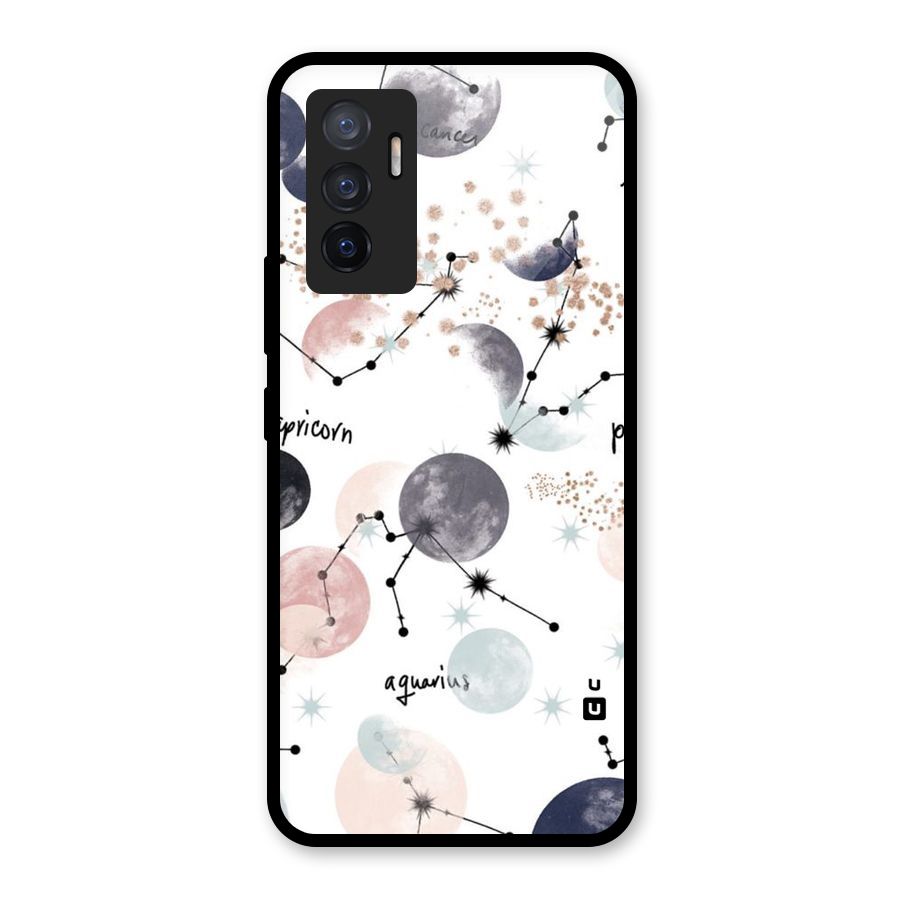 Zodiac Glass Back Case for Vivo V23e