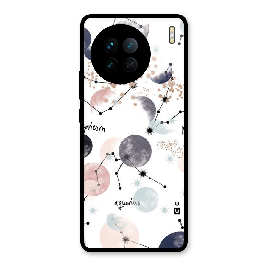 Zodiac Glass Back Case for Vivo X90