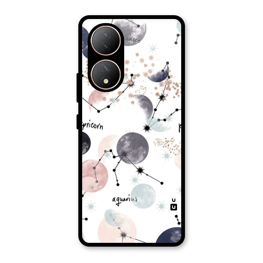 Zodiac Glass Back Case for Vivo Y100A