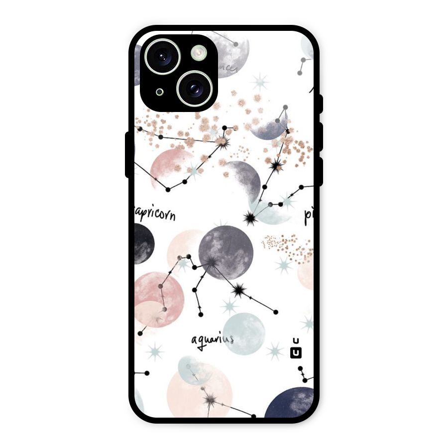 Zodiac Glass Back Case for iPhone 15 Plus