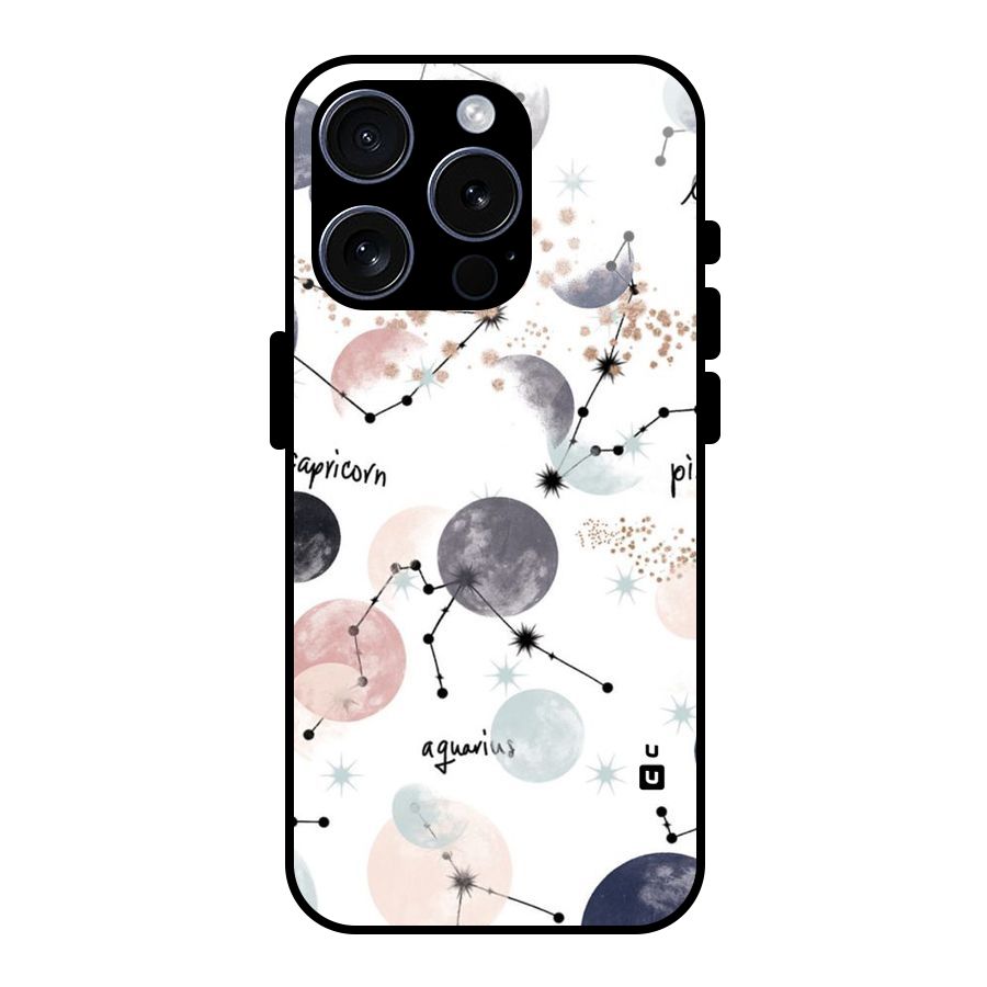 Zodiac Glass Back Case for iPhone 15 Pro