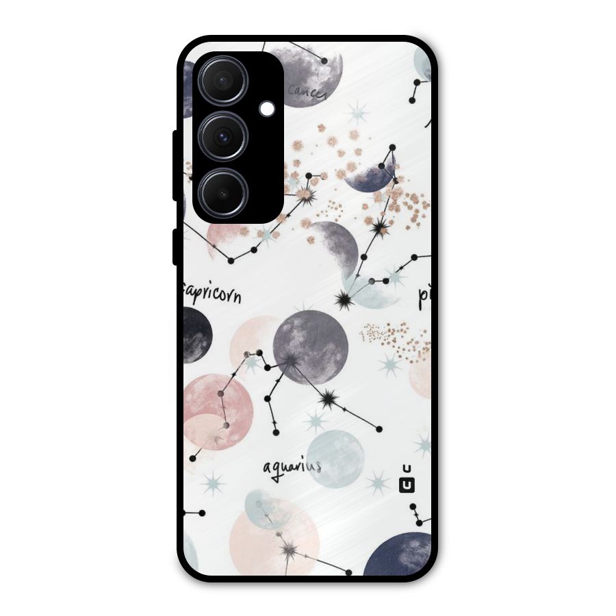 Zodiac Metal Back Case for Galaxy A35