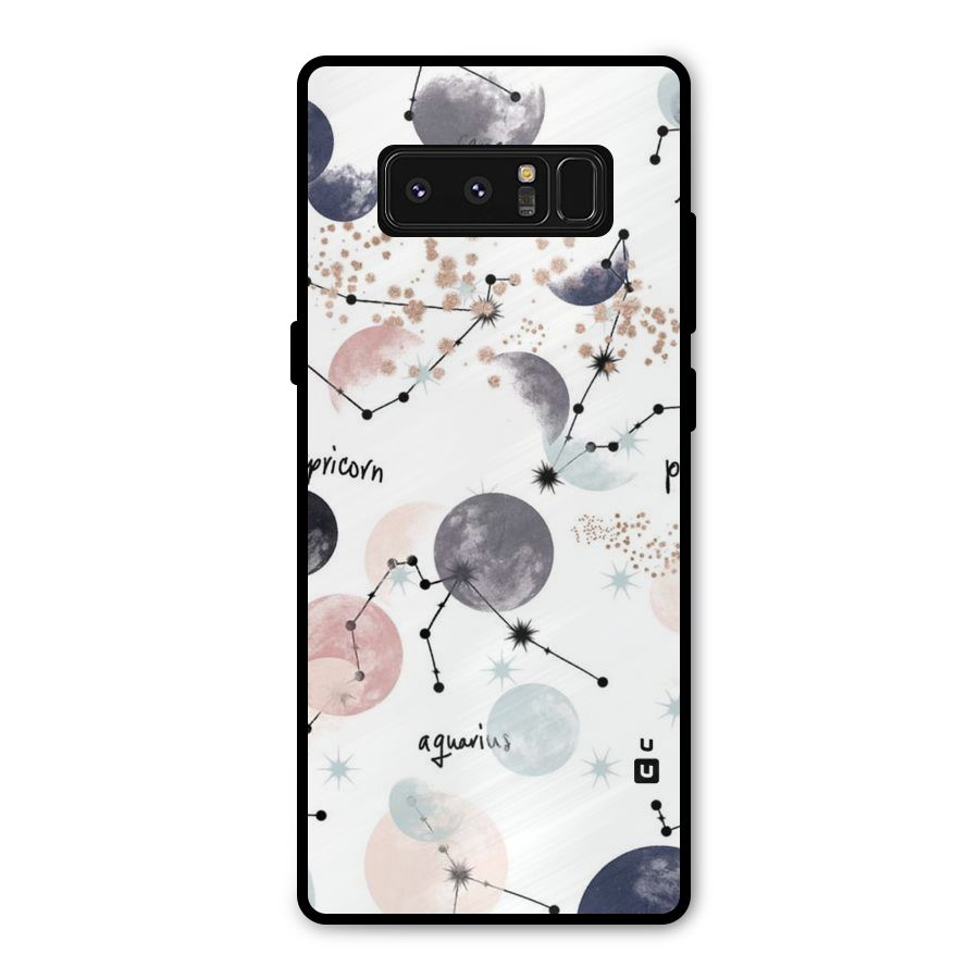 Zodiac Metal Back Case for Galaxy Note 8