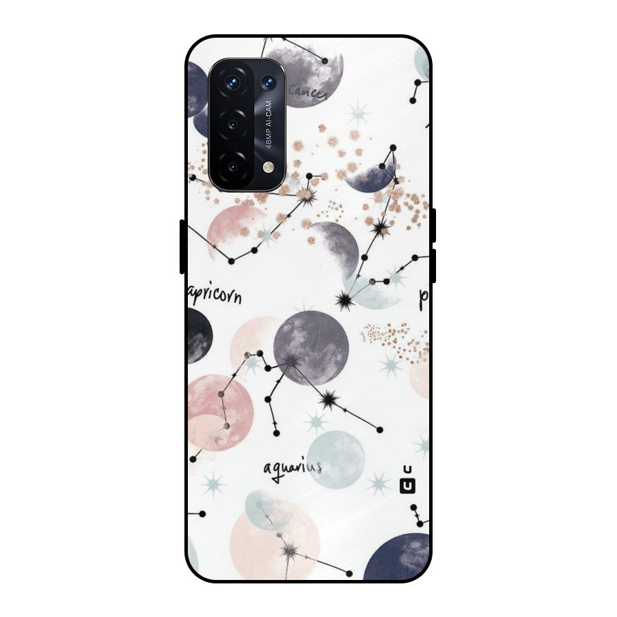 Zodiac Metal Back Case for Oppo A74 5G