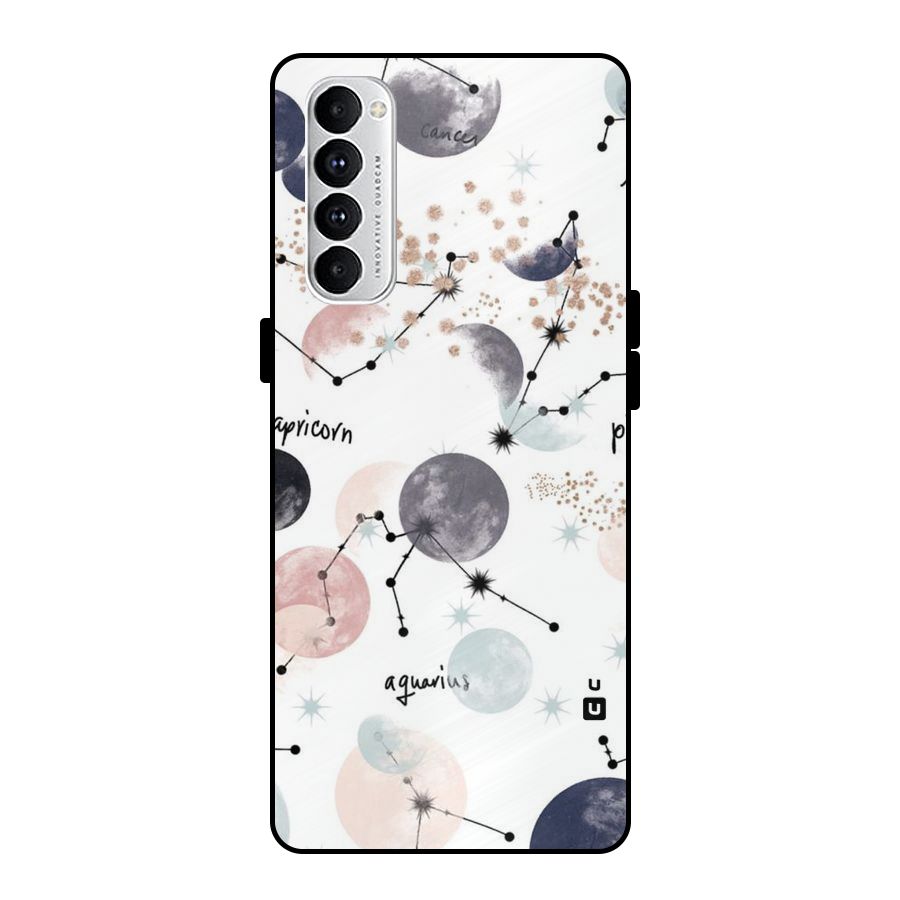 Zodiac Metal Back Case for Oppo Reno4 Pro