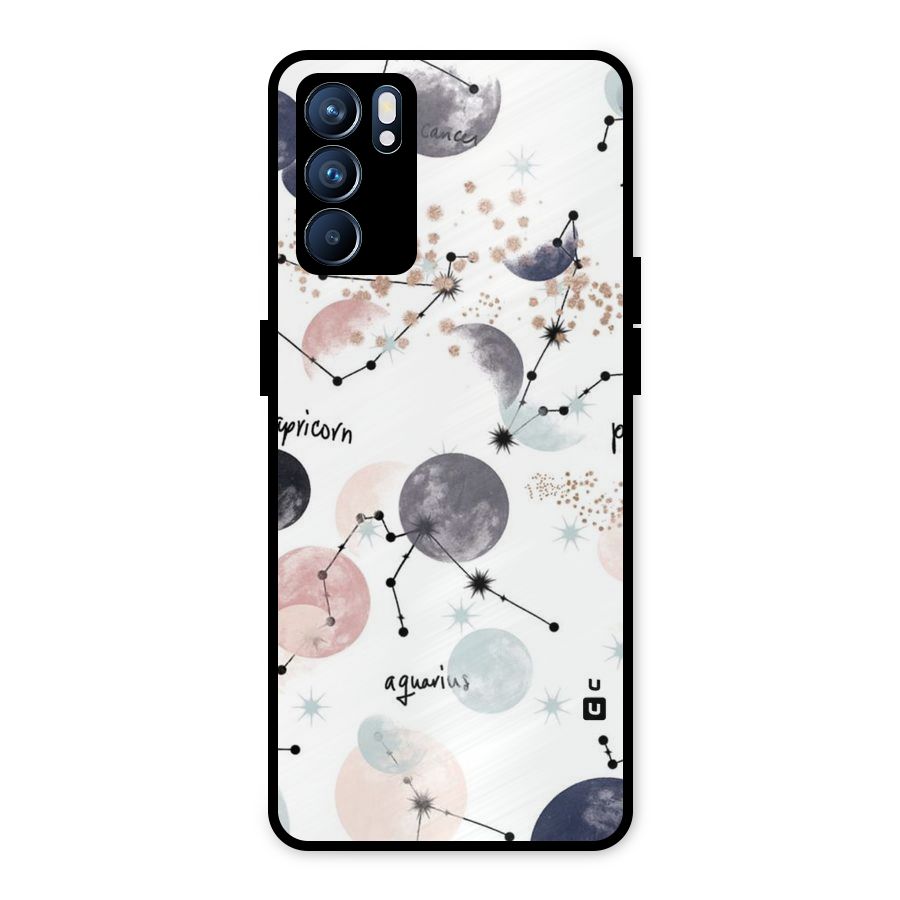 Zodiac Metal Back Case for Oppo Reno6 5G