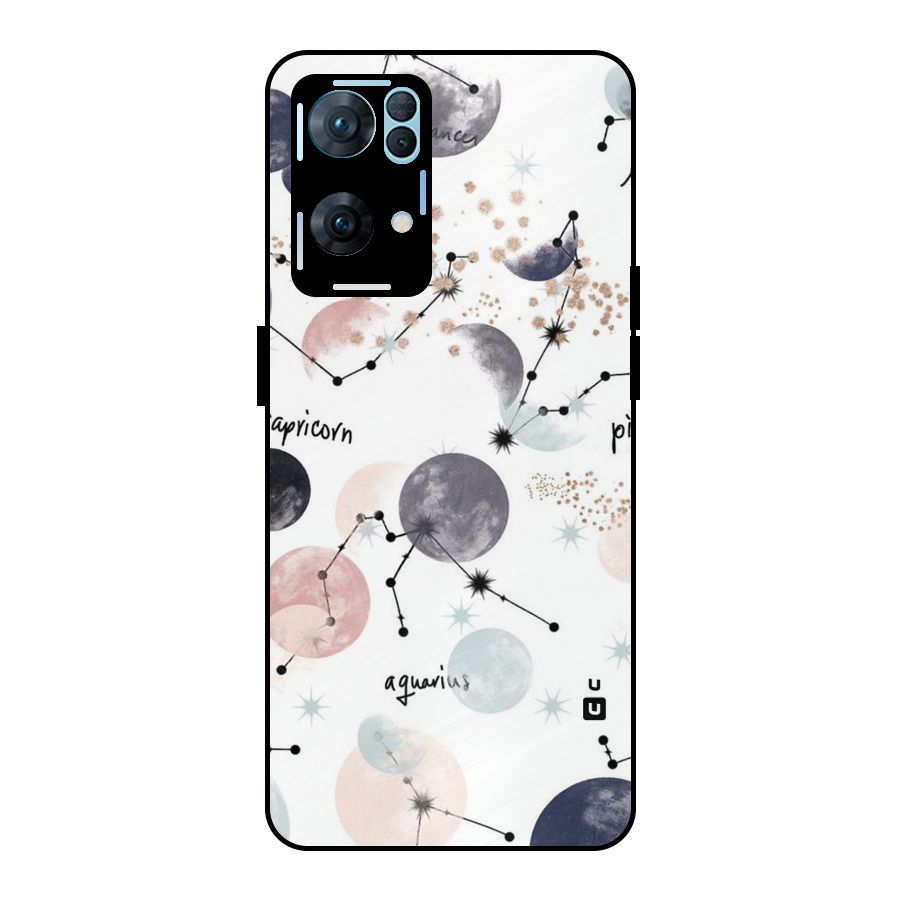 Zodiac Metal Back Case for Oppo Reno7 Pro 5G