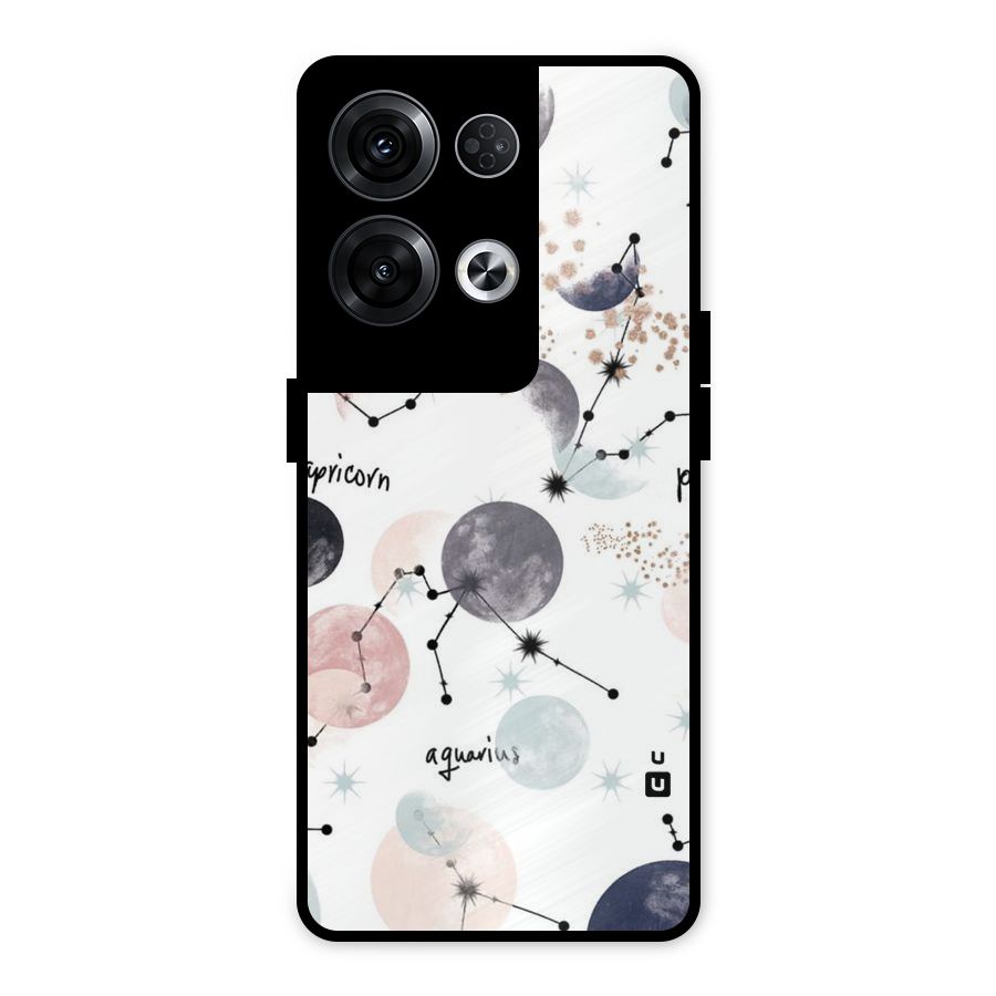 Zodiac Metal Back Case for Oppo Reno8 Pro 5G