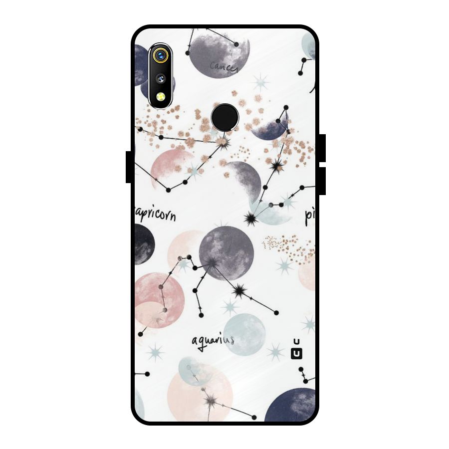 Zodiac Metal Back Case for Realme 3i