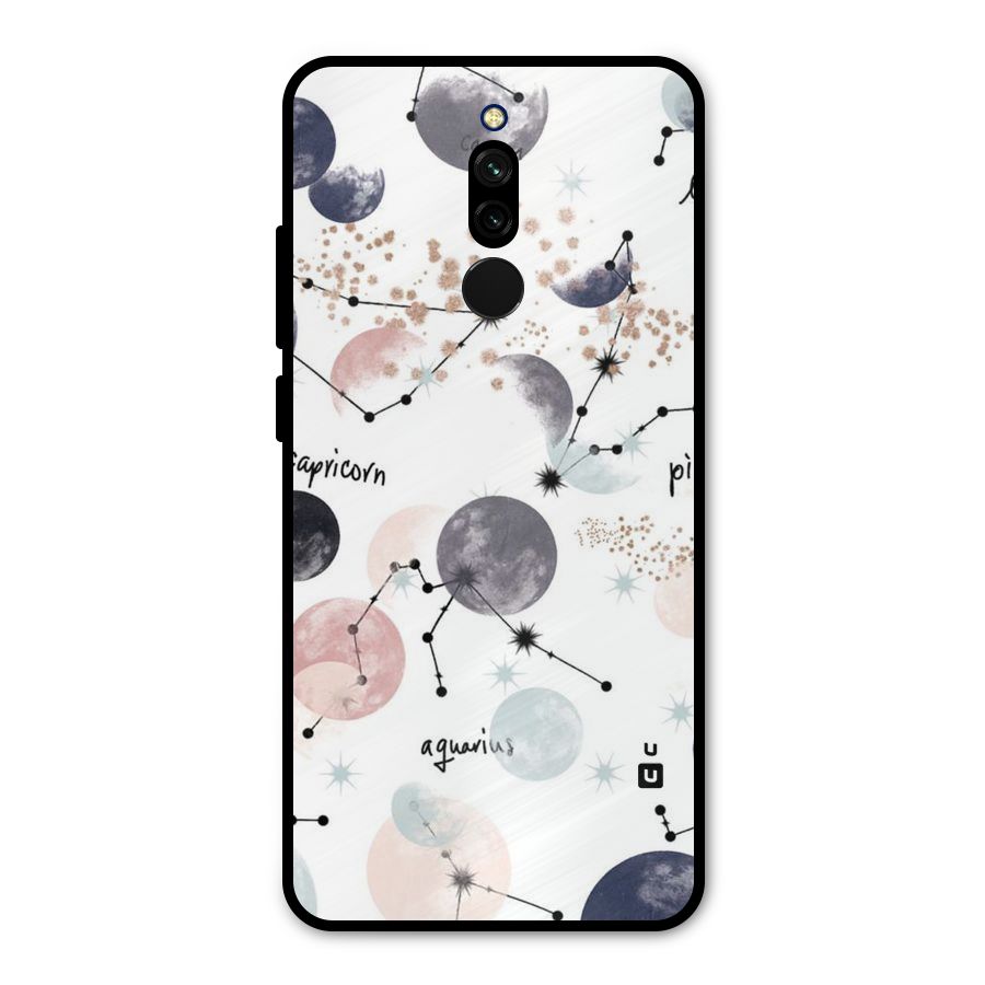 Zodiac Metal Back Case for Redmi 8