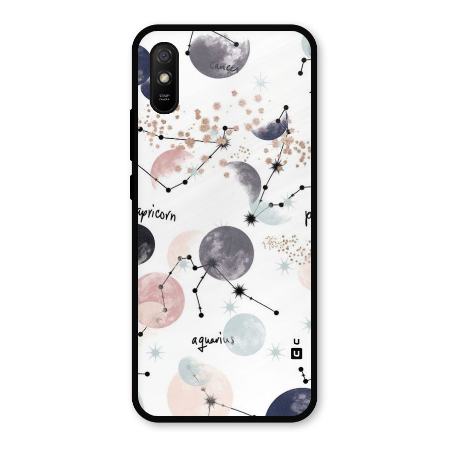 Zodiac Metal Back Case for Redmi 9a