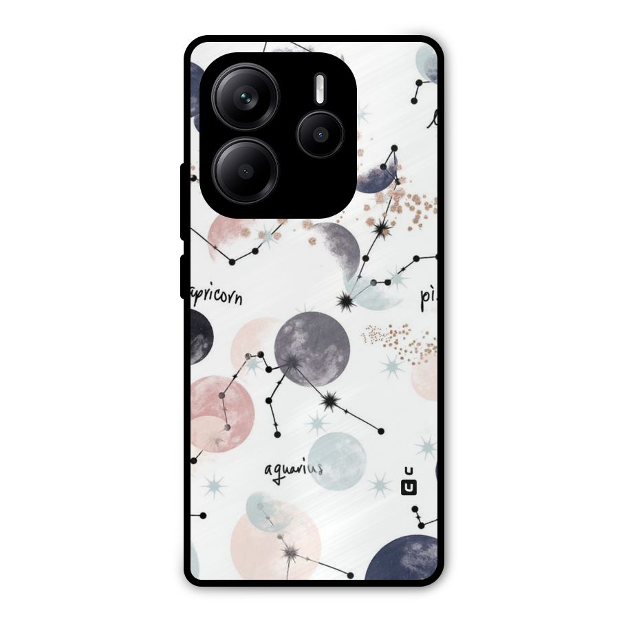 Zodiac Metal Back Case for Redmi Note 14 5G