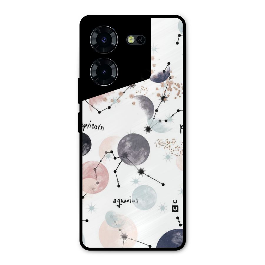 Zodiac Metal Back Case for Tecno Pova 5 Pro 5G