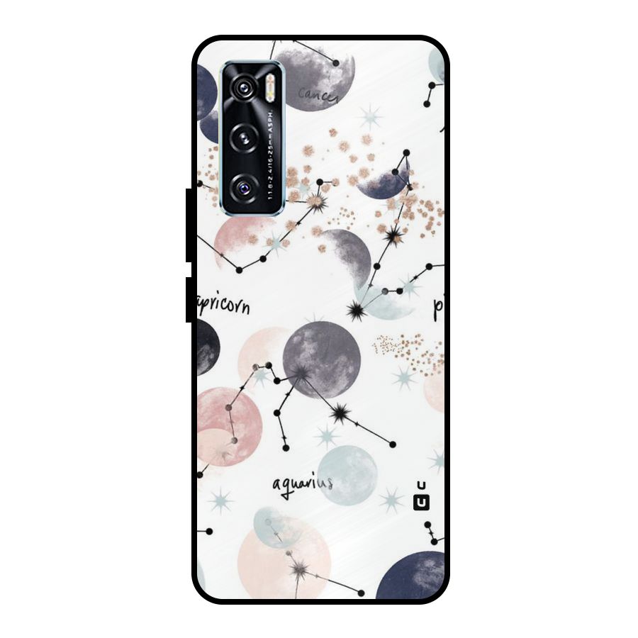 Zodiac Metal Back Case for Vivo V20 SE