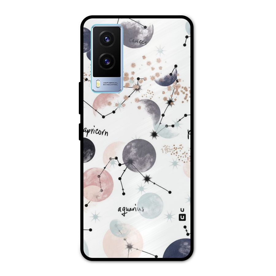 Zodiac Metal Back Case for Vivo V21e 5G