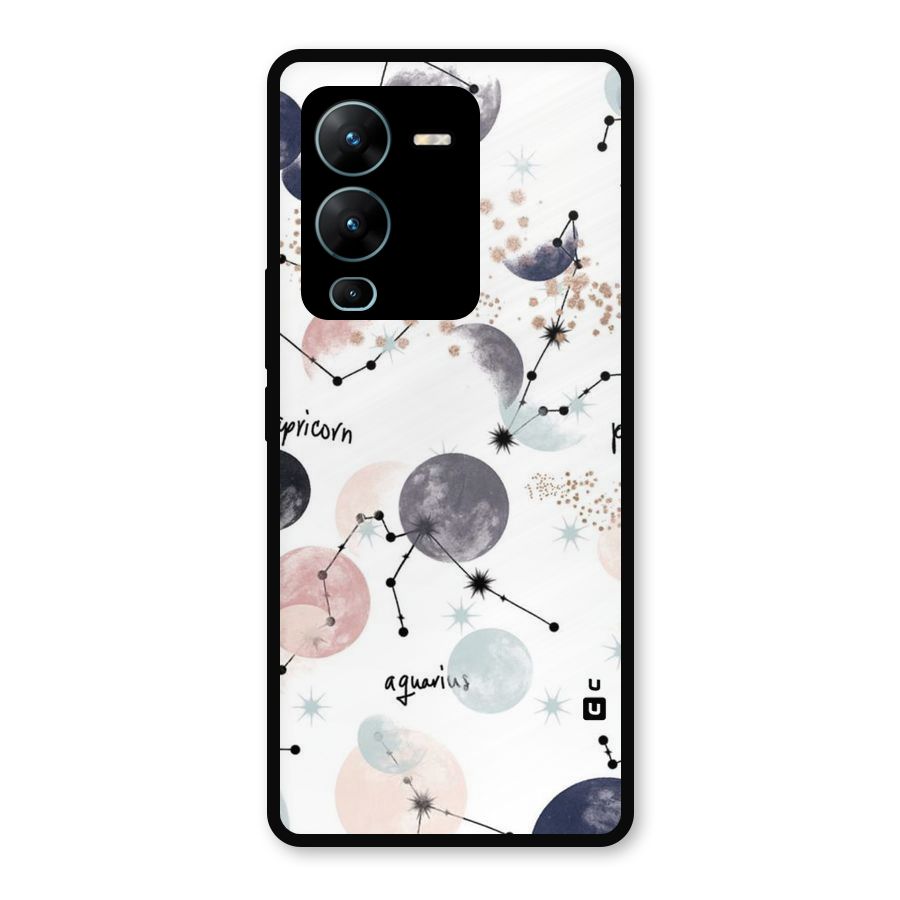 Zodiac Metal Back Case for Vivo V25 Pro