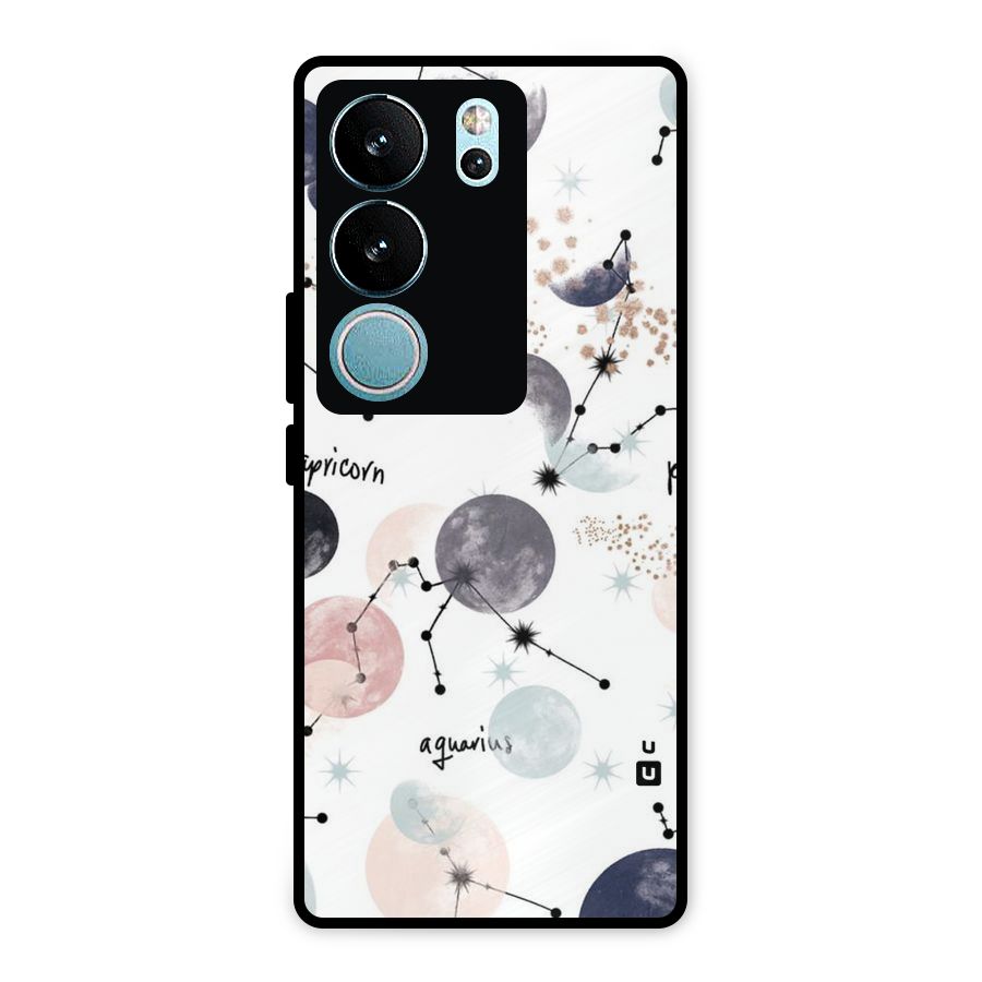 Zodiac Metal Back Case for Vivo V29 Pro