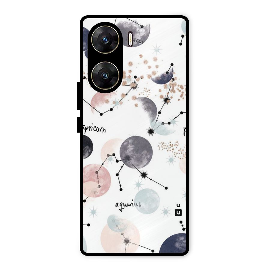 Zodiac Metal Back Case for Vivo V29e