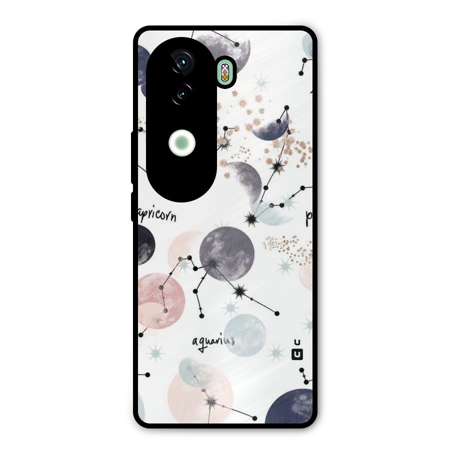 Zodiac Metal Back Case for Vivo V40e