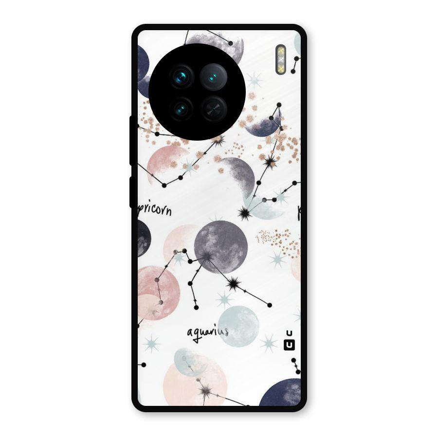 Zodiac Metal Back Case for Vivo X90