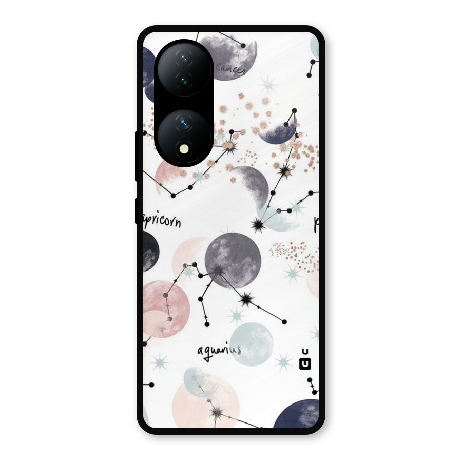 Zodiac Metal Back Case for Vivo Y100