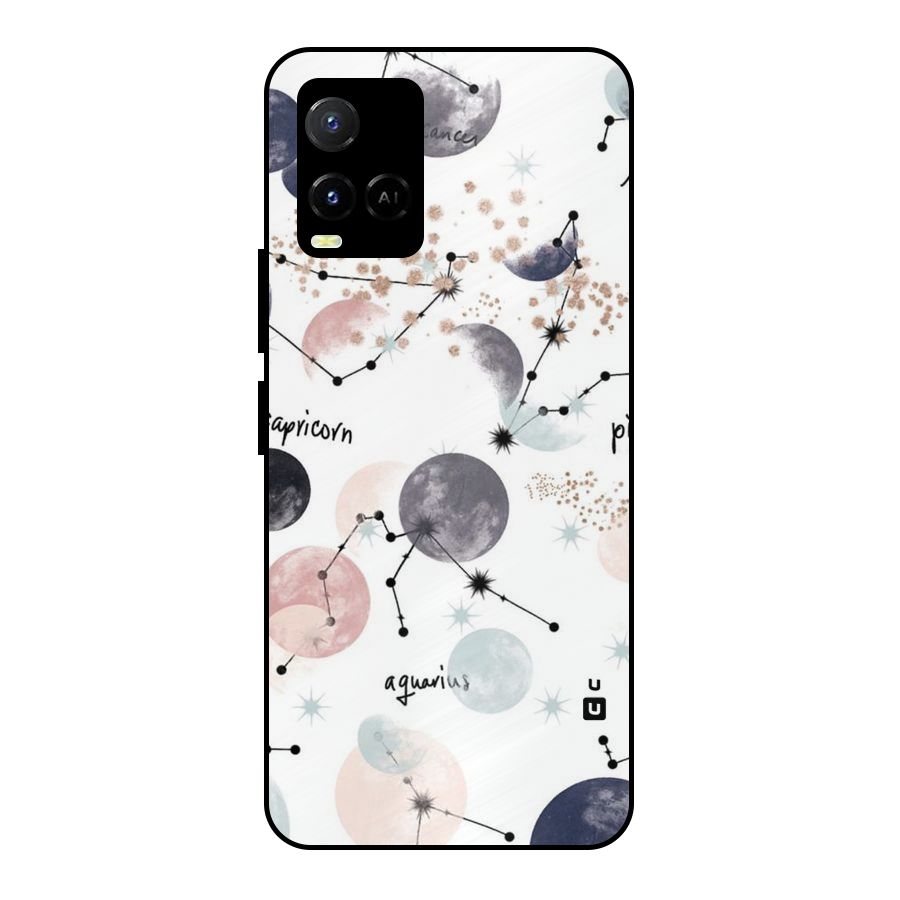 Zodiac Metal Back Case for Vivo Y21T