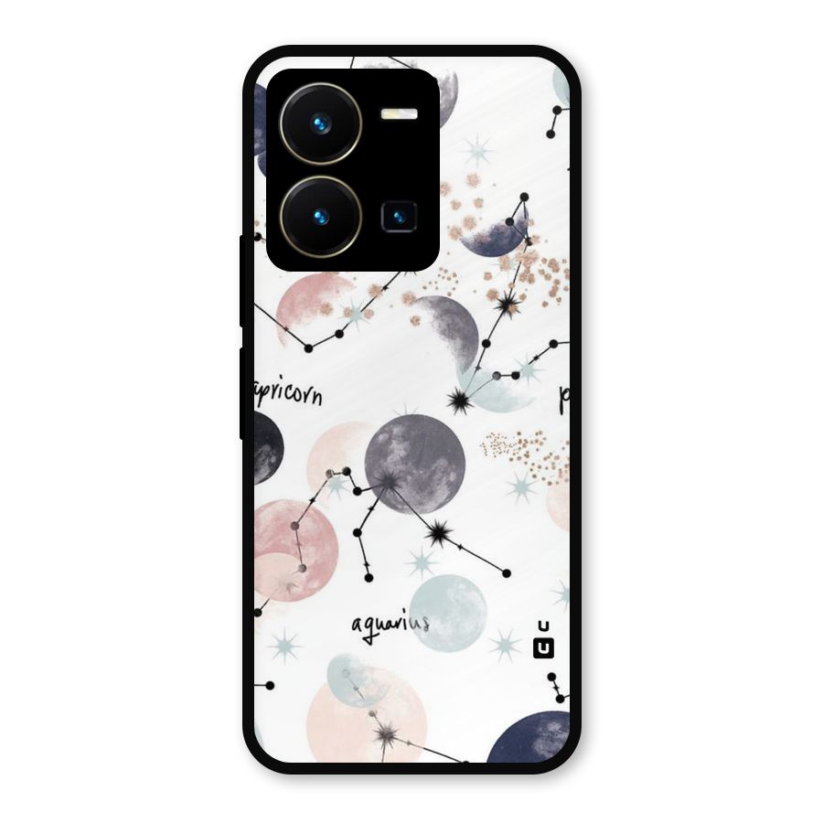 Zodiac Metal Back Case for Vivo Y35