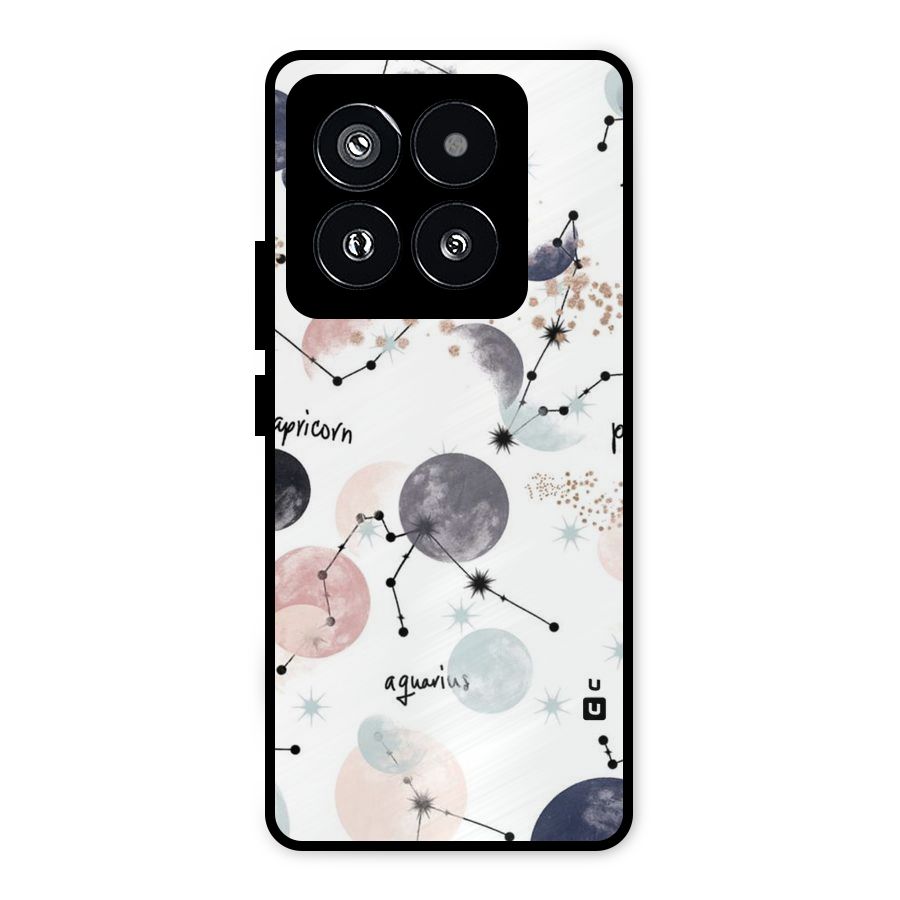 Zodiac Metal Back Case for Xiaomi 14 Pro