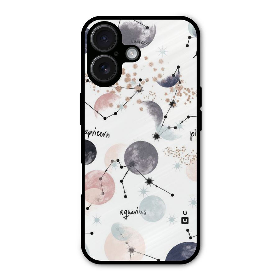 Zodiac Metal Back Case for iPhone 16