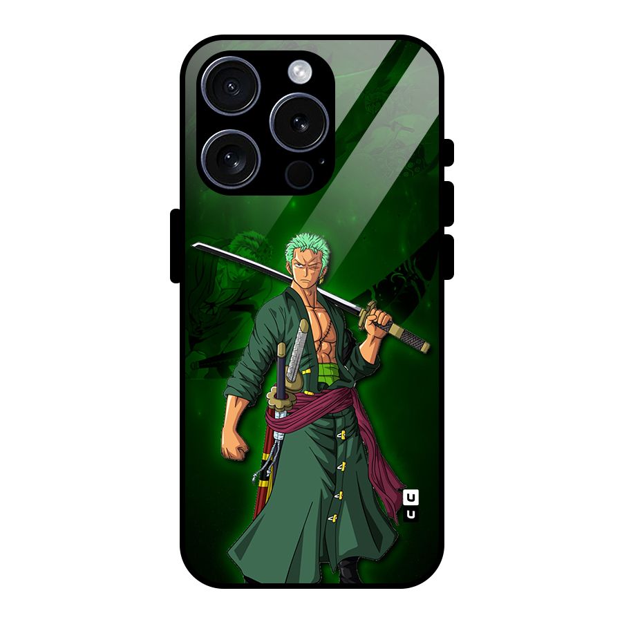 Zoro Ready Glass Back Case for iPhone 15 Pro